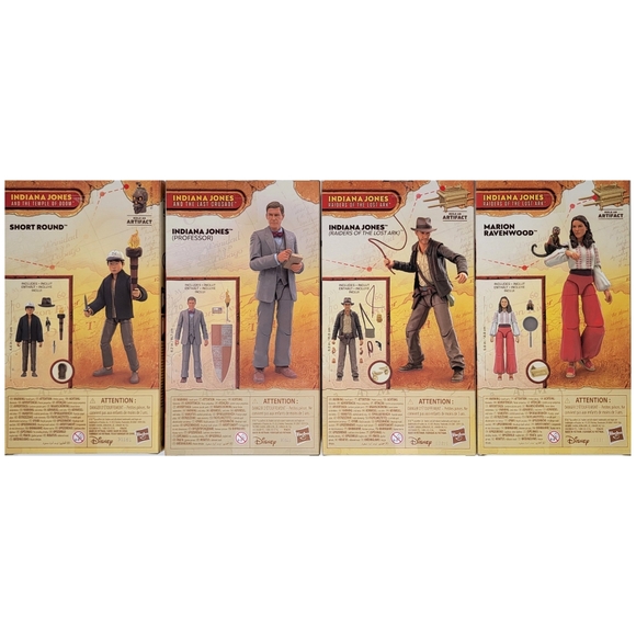 Indiana Jones Adventure Series Marion Ravenwood Professor Short Round Lot Of 4 - Picture 4 of 8